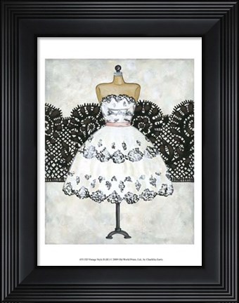 Framed Vintage Style II Print