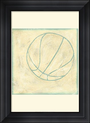 Framed Basketball Rules Print