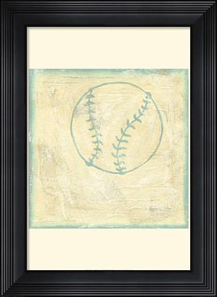 Framed Baseball Rules Print