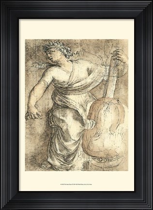 Framed Muse Erato Print