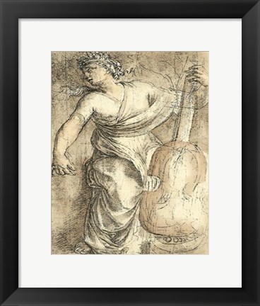 Framed Muse Erato Print