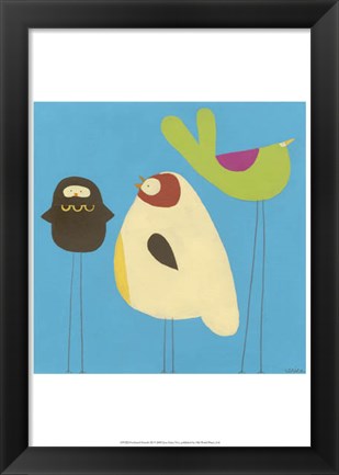 Framed Feathered Friends III Print