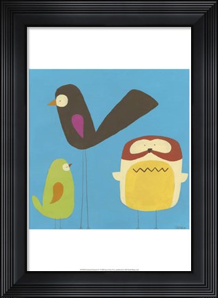 Framed Feathered Friends IV Print