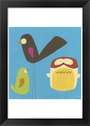 Framed Feathered Friends IV Print