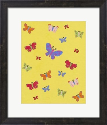 Framed Busy Butterfly Print