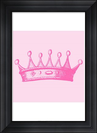 Framed Princess Crown I Print