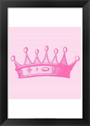 Framed Princess Crown I Print