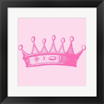 Framed Princess Crown I Print