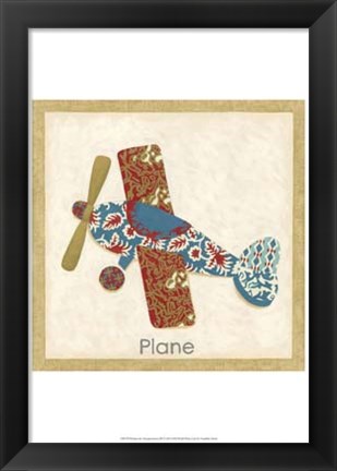 Framed Patchwork Transportation III Print