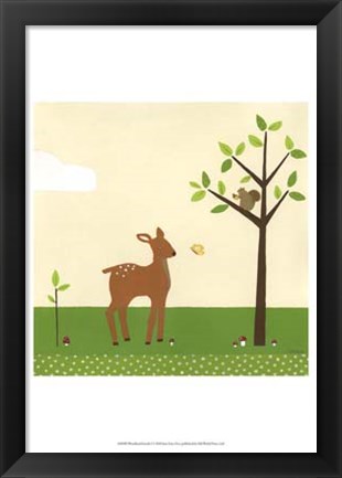 Framed Woodland Friends I Print