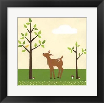 Framed Woodland Friends II Print