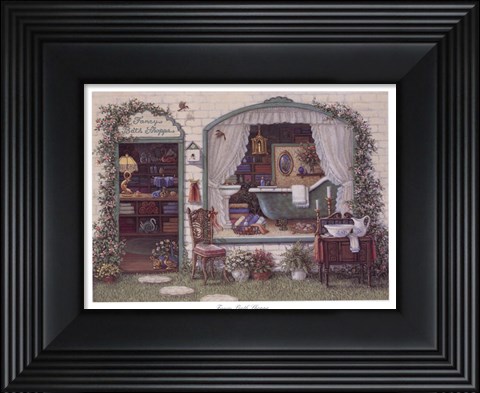 Framed Fancy Bath Shoppe Print