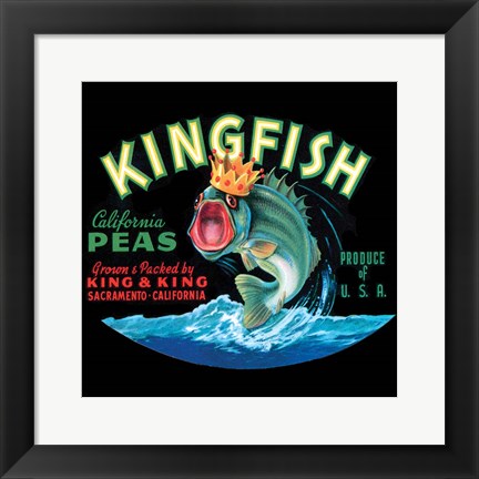 Framed Kingfish Print