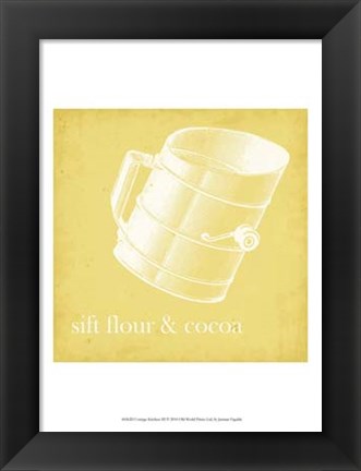 Framed Cottage Kitchen III Print