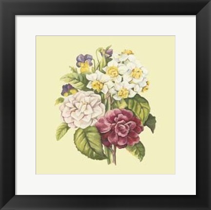 Framed Summer Bouquet I Print