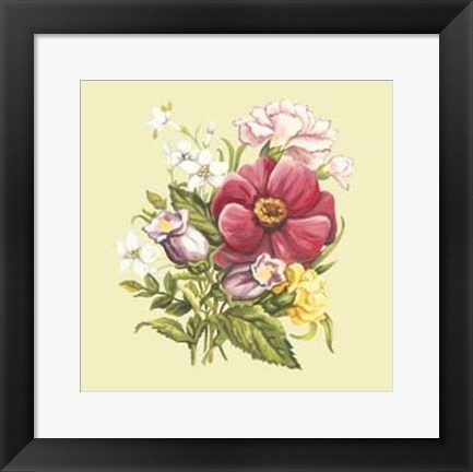 Framed Summer Bouquet II Print