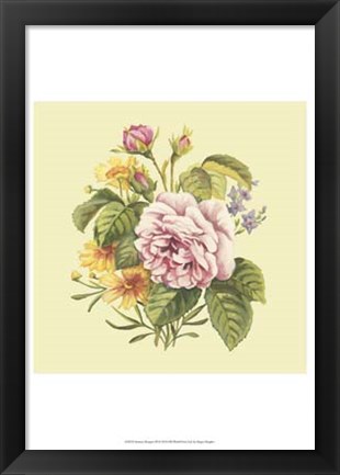 Framed Summer Bouquet III Print