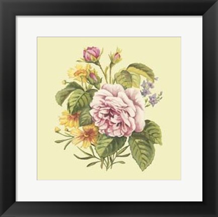 Framed Summer Bouquet III Print