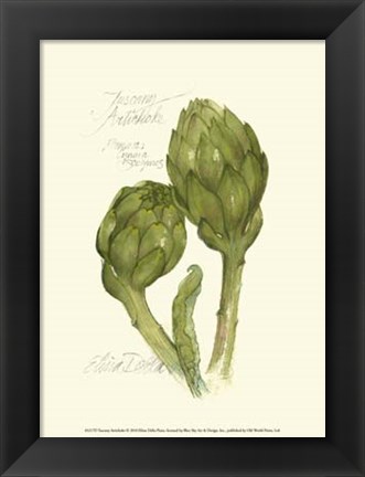 Framed Tuscany Artichoke Print