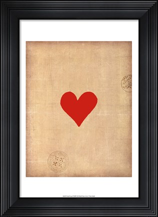 Framed Small Heart Print