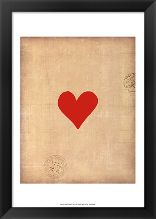 Framed Small Heart Print