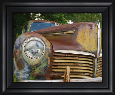 Framed Small Rusty Hudson I Print