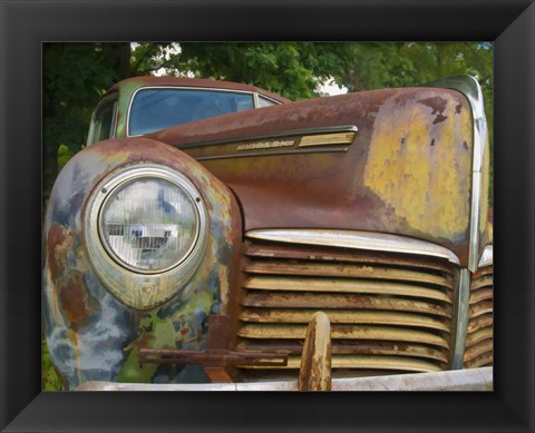 Framed Small Rusty Hudson I Print