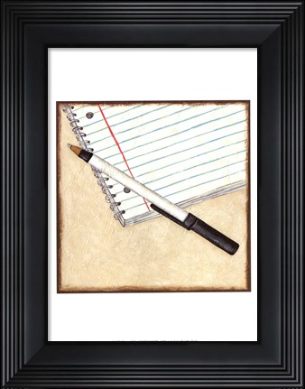 Framed Classic Office I Print