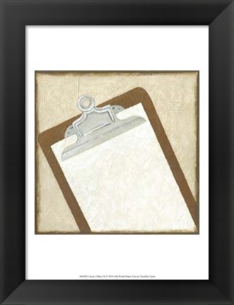 Framed Classic Office IX Print