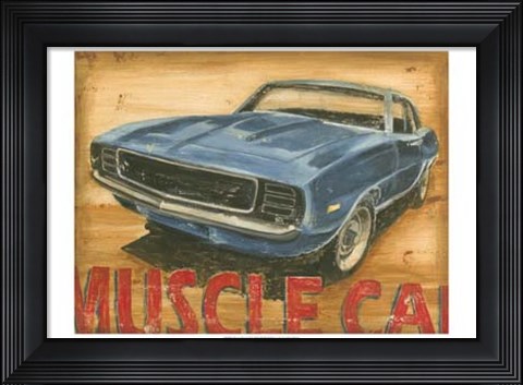 Framed Vintage Muscle II Print