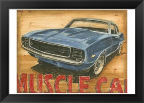 Framed Vintage Muscle II Print