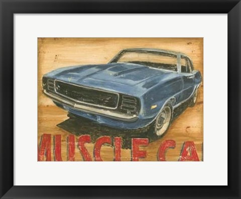 Framed Vintage Muscle II Print