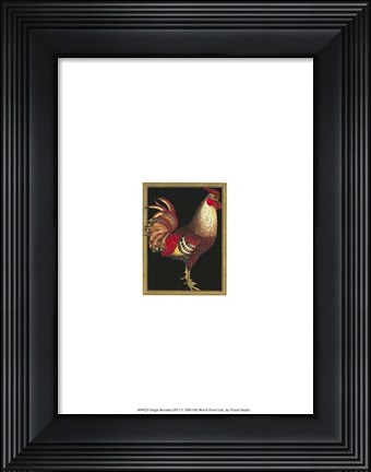 Framed Single Rooster (IP) I Print