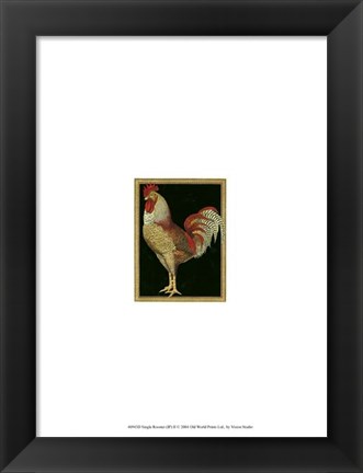 Framed Single Rooster (IP) II Print