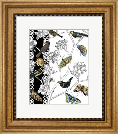 Framed Small Aviary I Print