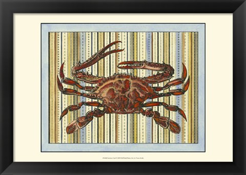 Framed Seashore Crab Print