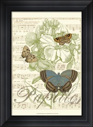 Framed Papillon Melange I Print