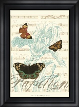 Framed Papillon Melange III Print