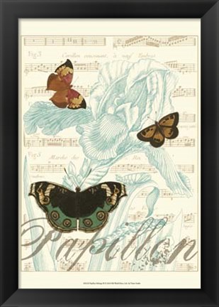 Framed Papillon Melange III Print