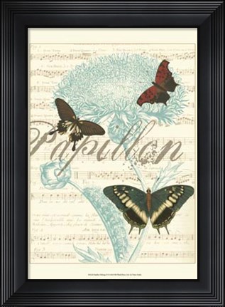 Framed Papillon Melange IV Print