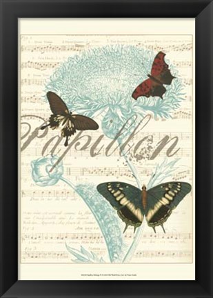 Framed Papillon Melange IV Print