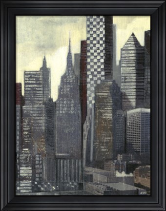 Framed Urban Landscape I Print