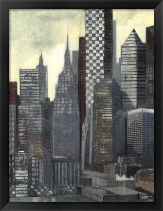 Framed Urban Landscape I Print