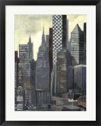 Framed Urban Landscape I Print