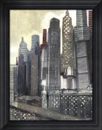 Framed Urban Landscape II Print