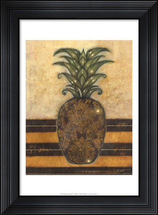 Framed Regal Pineapple II Print