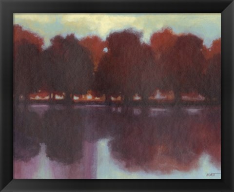 Framed Crimson Lake II Print