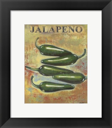 Framed Jalapeno Print