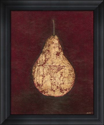 Framed Gold Pear Print