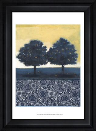 Framed Blue Lemon Tree II Print